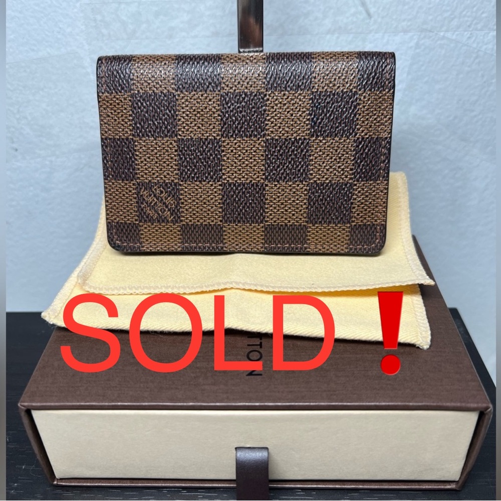 Authentic Louis Vuitton Damier ebene Pocket Organizer